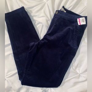 NWT NIC+ZOE Blue Corduroy Pants Size 8